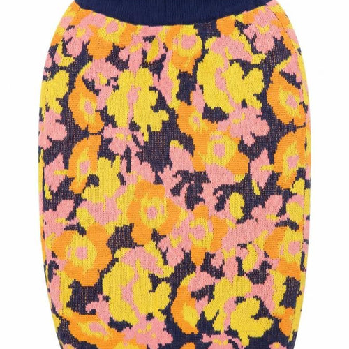 Chi Chi Women’s Multicoloured Floral Knit Pencil Skirt M