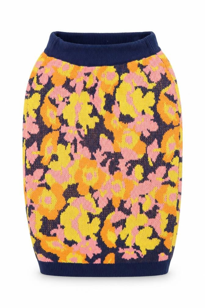 Chi Chi Women’s Multicoloured Floral Knit Pencil Skirt M