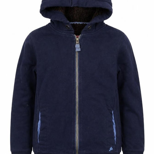 Johnnie b Girls Blue Full Zip Hoodie 9-10 Years Cotton Fleece Winter Jacket