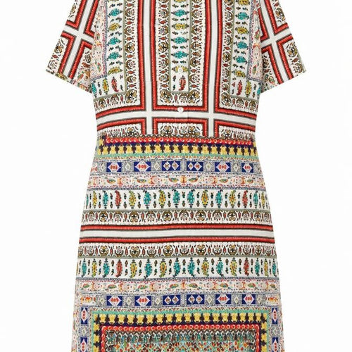 Boohoo Women’s Multicoloured Shirt Dress Size 8 Collared Short Sleeve