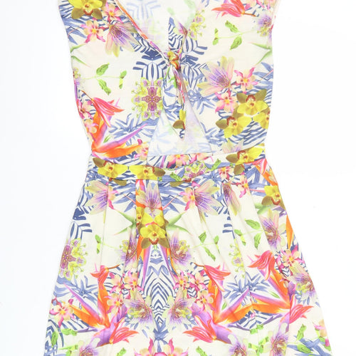 Therapy Women’s Multicoloured Floral Strapless Bodycon Dress Size 8