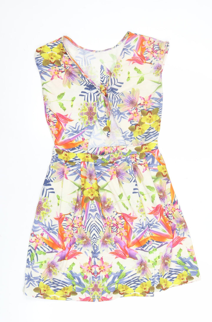 Therapy Women’s Multicoloured Floral Strapless Bodycon Dress Size 8