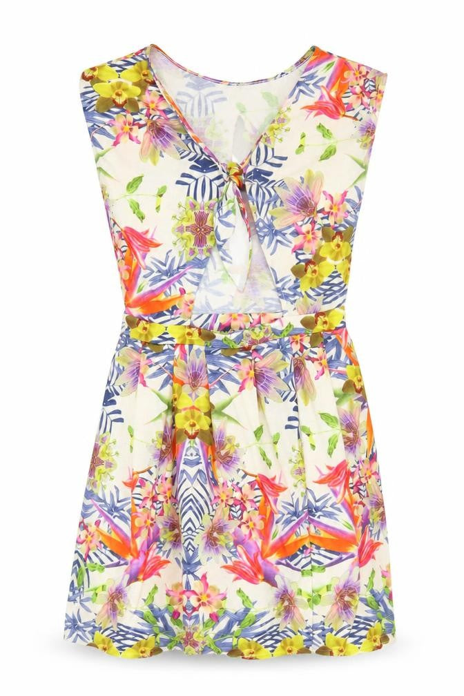 Therapy Women’s Multicoloured Floral Strapless Bodycon Dress Size 8