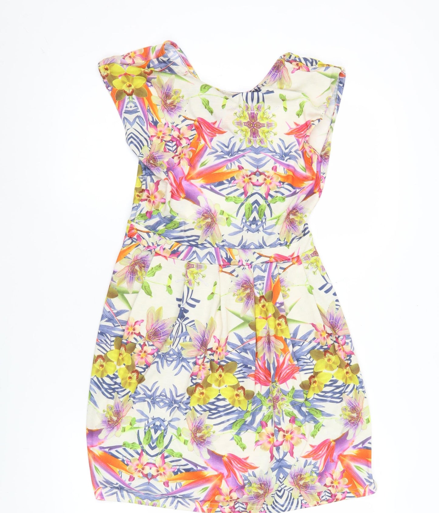 Therapy Women’s Multicoloured Floral Strapless Bodycon Dress Size 8
