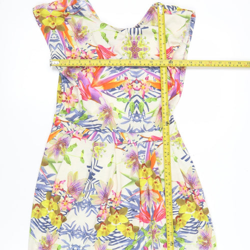 Therapy Women’s Multicoloured Floral Strapless Bodycon Dress Size 8