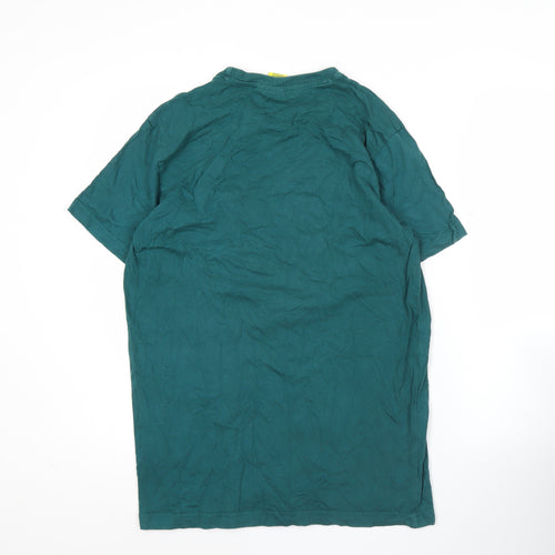 Norwich City FC Men’s Green Graphic Print T-Shirt Medium