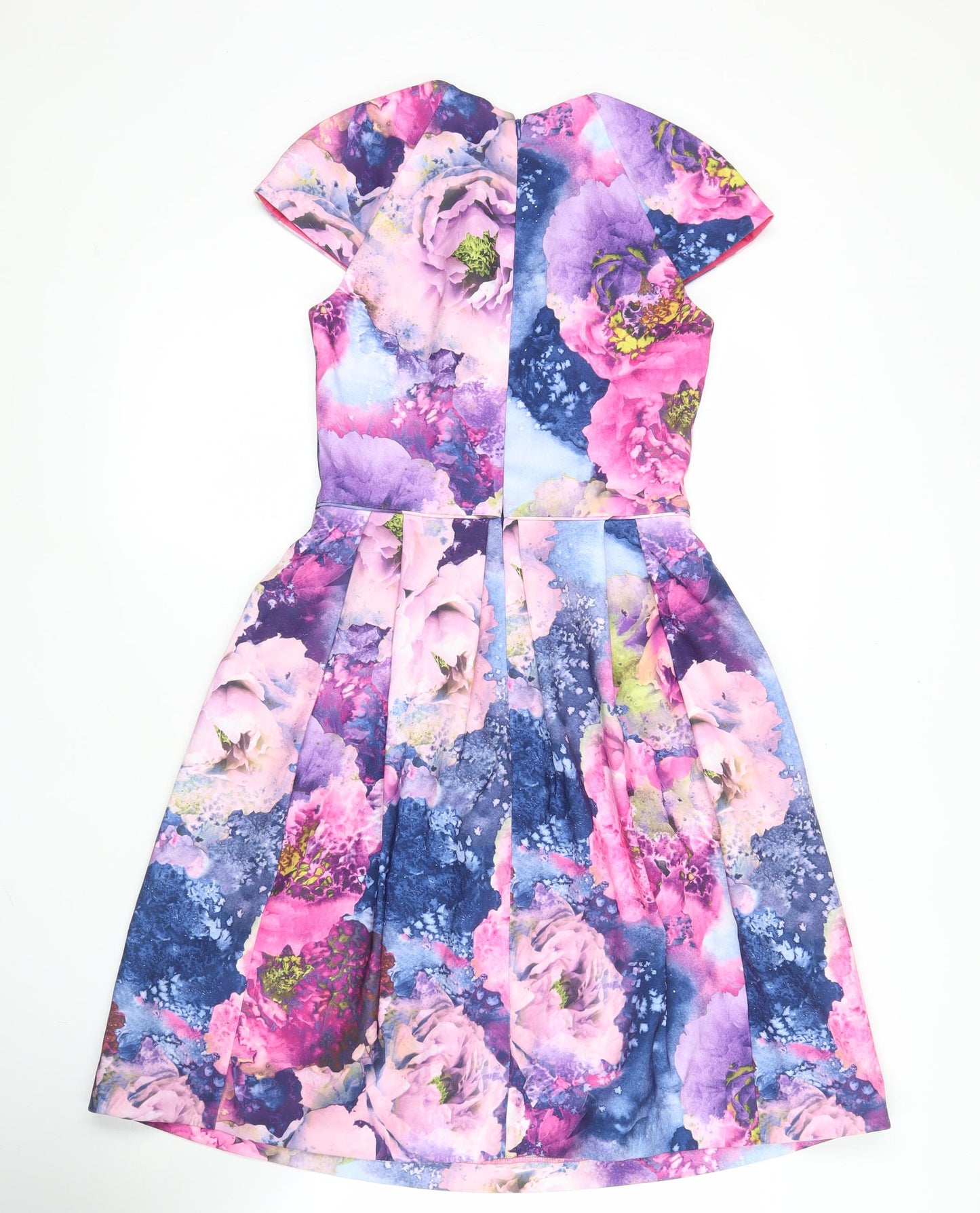 Warehouse Women’s Multicoloured Floral Fit & Flare Dress UK 8