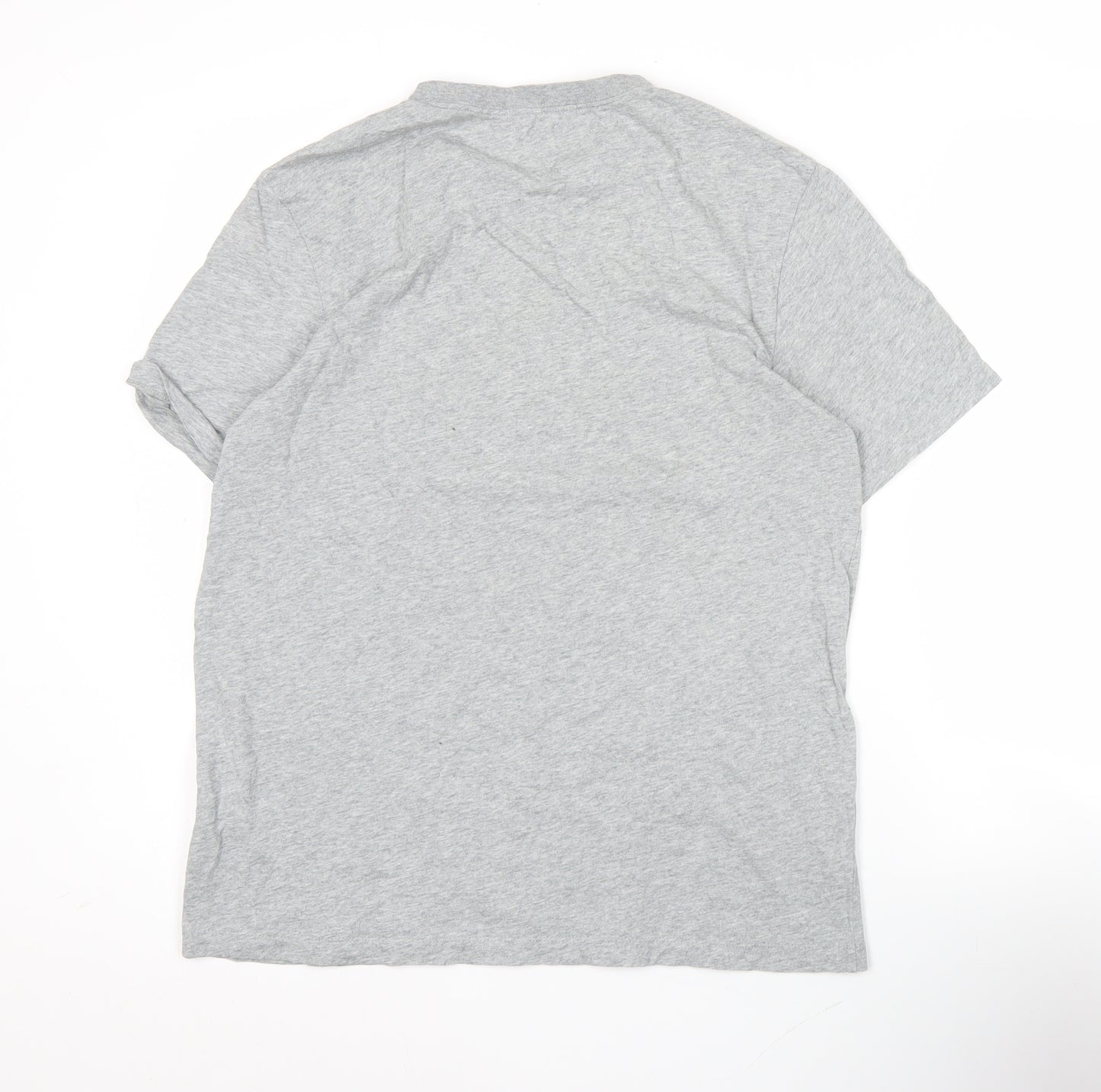 Nike Men's Grey M Casual Short Sleeve Crew Neck Cotton T-Shirt