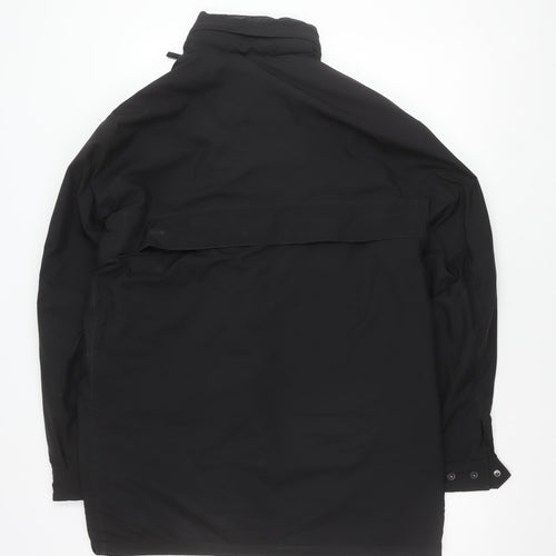 Dannimac Men's Black Polyester Parka Jacket Size S Hooded