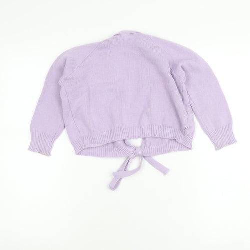 Dance Gear Girls Lilac Acrylic Tie Front Cardigan 28in Size