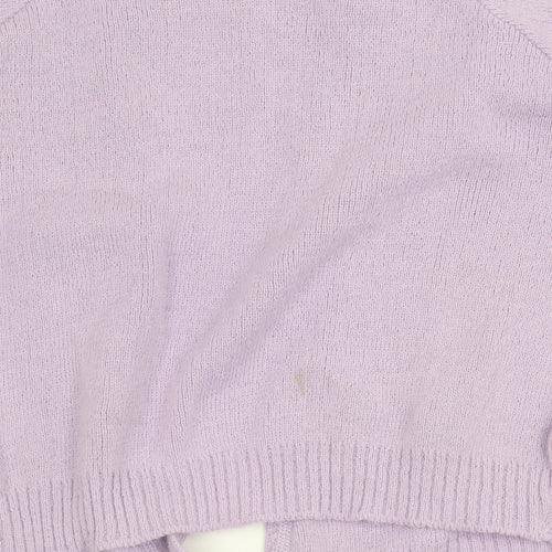 Dance Gear Girls Lilac Acrylic Tie Front Cardigan 28in Size