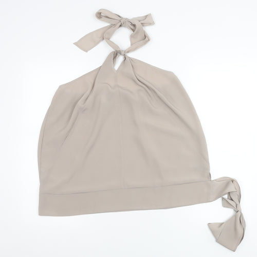Next Women’s Beige Halter Neck Sleeveless Camisole Top Size 18