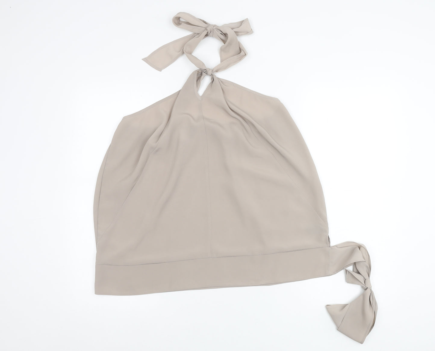 Next Women’s Beige Halter Neck Sleeveless Camisole Top Size 18
