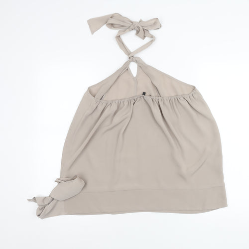 Next Women’s Beige Halter Neck Sleeveless Camisole Top Size 18