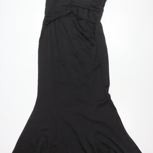 PrettyLittleThing Womens Black Halter A-Line Dress Size 12