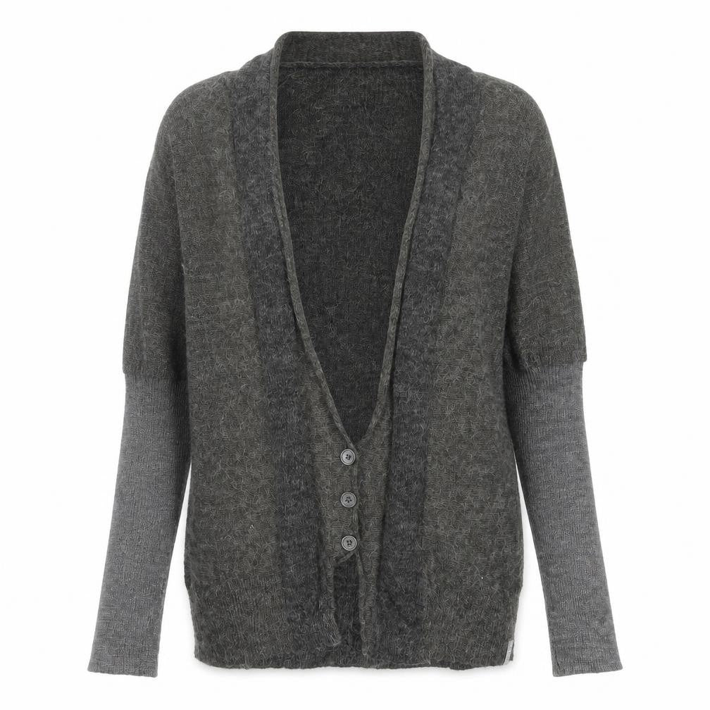 Firetrap Women’s Grey Alpaca Blend Cardigan Size M V-Neck