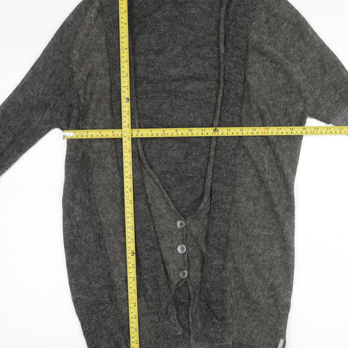Firetrap Women’s Grey Alpaca Blend Cardigan Size M V-Neck