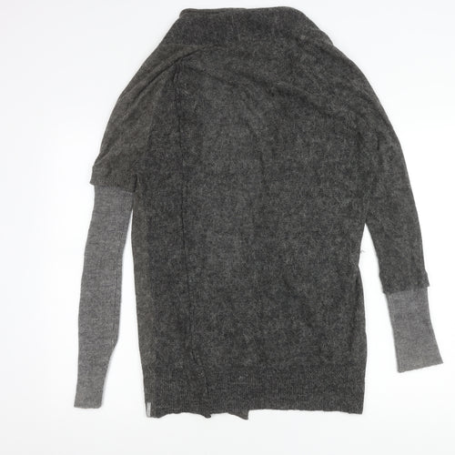 Firetrap Women’s Grey Alpaca Blend Cardigan Size M V-Neck
