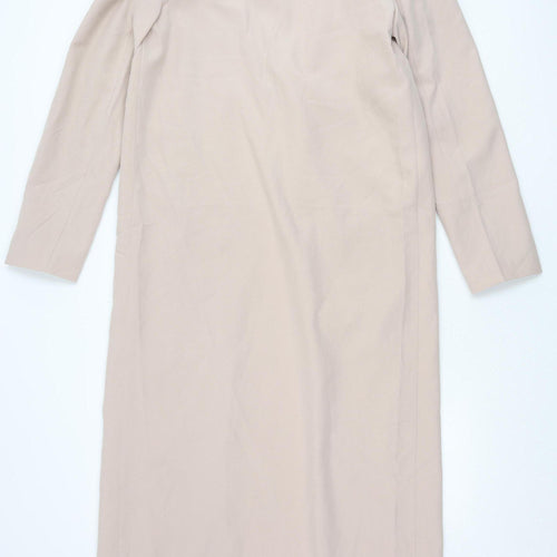 PrettyLittleThing Women’s Beige Long Trench Coat Size 10