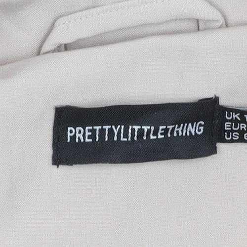 PrettyLittleThing Women’s Beige Long Trench Coat Size 10