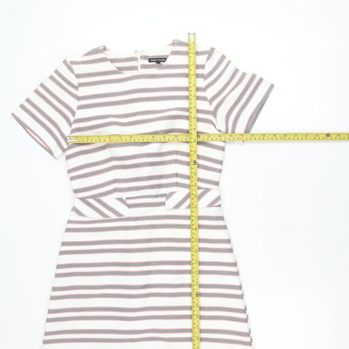 Warehouse Women’s Multicoloured Stripe Sheath Dress UK 8