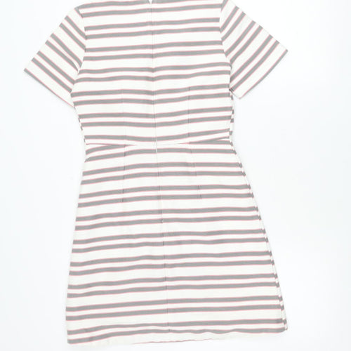 Warehouse Women’s Multicoloured Stripe Sheath Dress UK 8