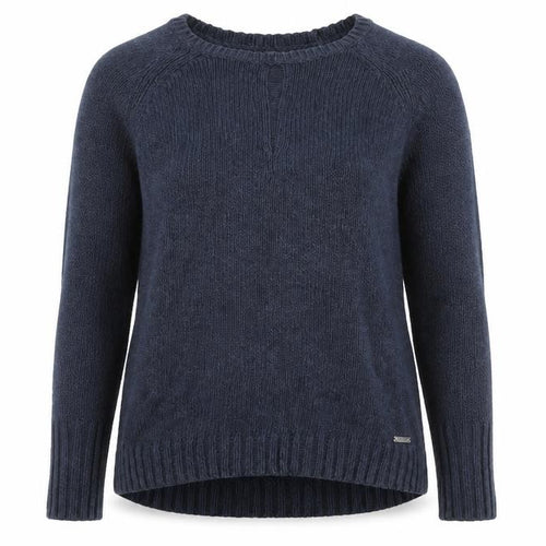 Sweaty Betty Women’s Blue XS Open-Knit Crew Neck Cotton Jumper