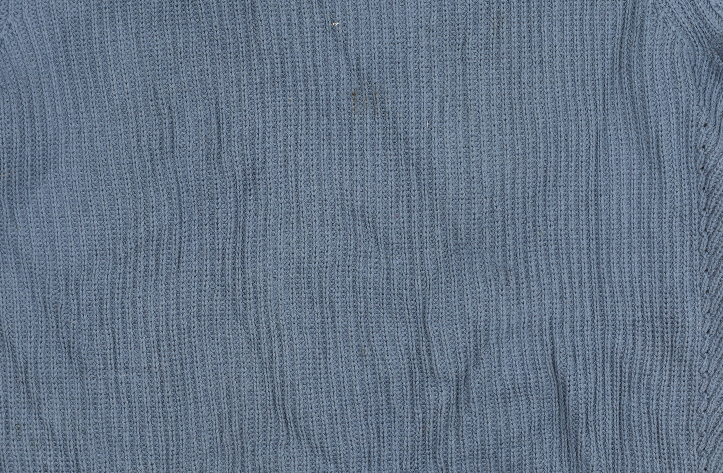 Fat Face Mens Blue Cotton Crew Neck Jumper L Regular Fit Knitwear