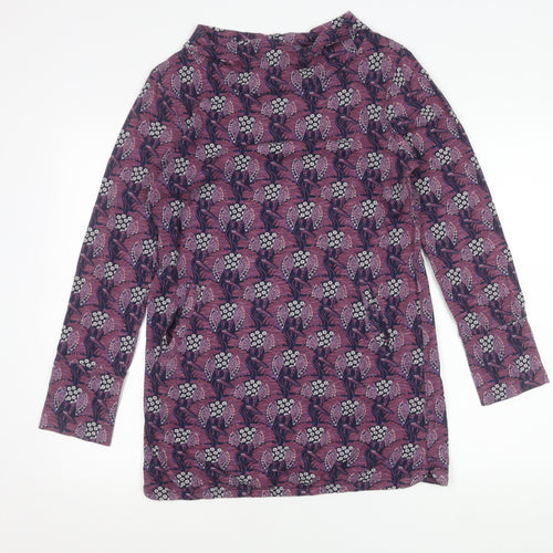 Weird Fish Womens Multicoloured Floral Tunic Blouse UK 10