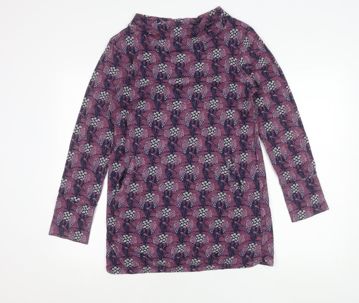 Weird Fish Womens Multicoloured Floral Tunic Blouse UK 10