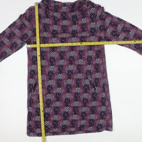 Weird Fish Womens Multicoloured Floral Tunic Blouse UK 10