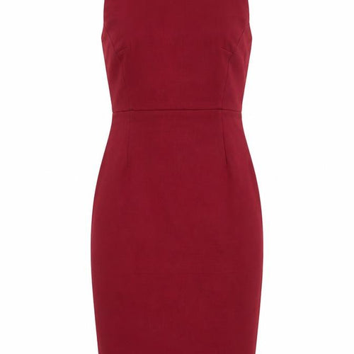 French Connection Women’s Red Sleeveless Sheath Dress Size 10