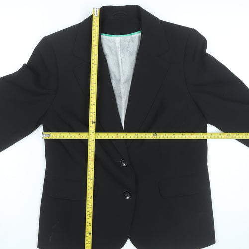 Dorothy Perkins Womens Black Blazer UK 14 Regular Fit Work Jacket