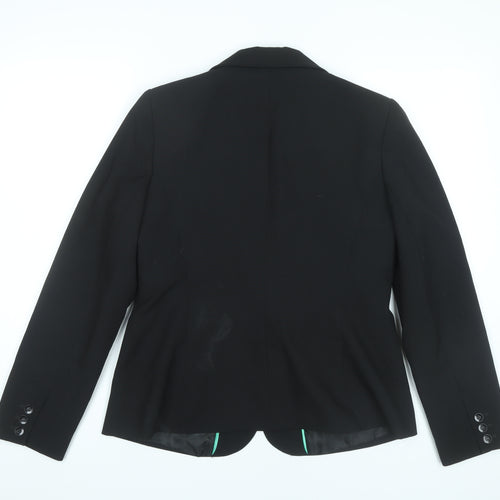 Dorothy Perkins Womens Black Blazer UK 14 Regular Fit Work Jacket