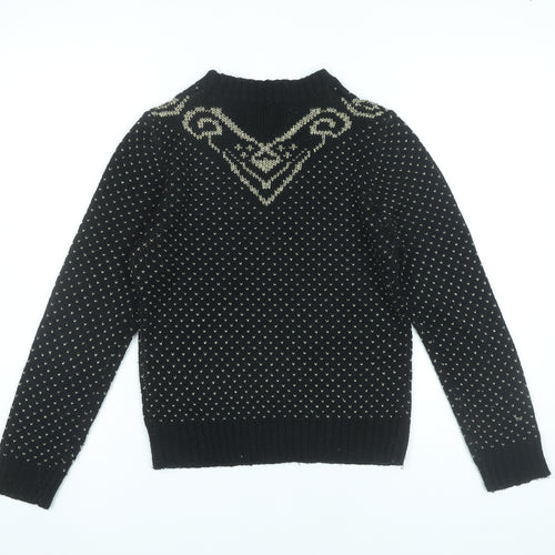 Atmosphere Womens Black Jumper Size 10 Crew Neck Knit Pullover