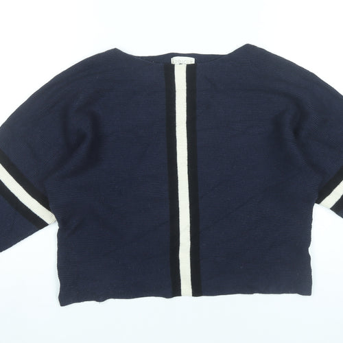 Apricot Women Blue Size 14 Pullover Jumper Long Sleeve Knit