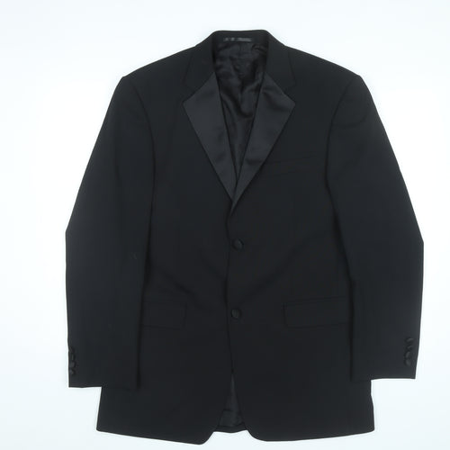 Moss Bros Men’s Black 38L Tuxedo Shawl Lapel Suit Jacket