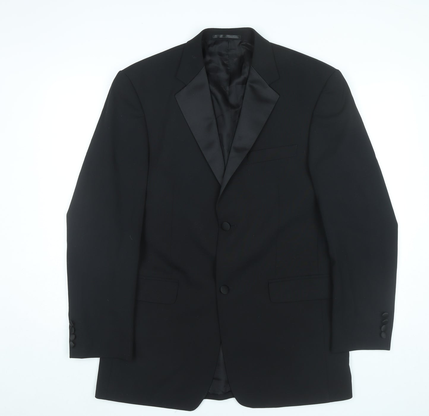 Moss Bros Men’s Black 38L Tuxedo Shawl Lapel Suit Jacket