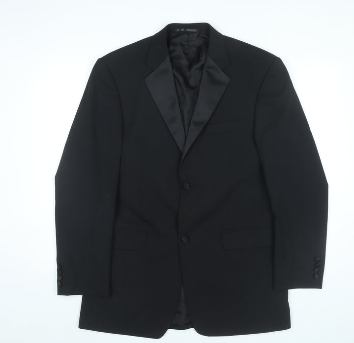 Moss Bros Men’s Black 38L Tuxedo Shawl Lapel Suit Jacket