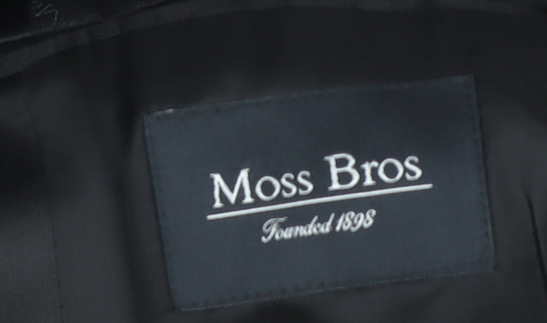Moss Bros Men’s Black 38L Tuxedo Shawl Lapel Suit Jacket
