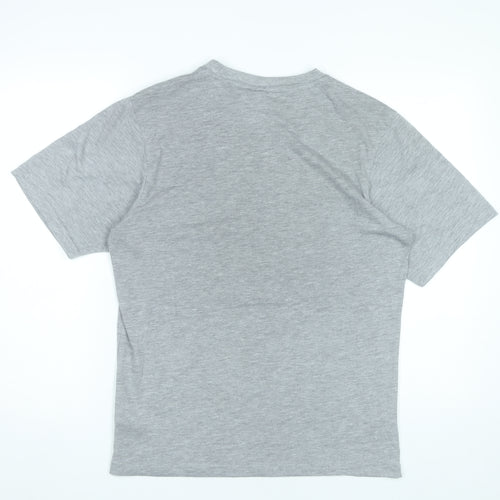The Neighbour Goods Womens Grey Cotton Heart Embroidered T-Shirt M