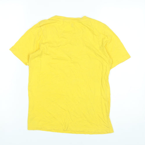 NBA Boys Yellow Los Angeles Lakers T-Shirt Size 10-11 Years Cotton