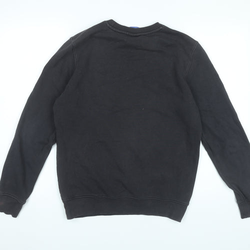 Champion Men's Black Small Pullover Sweatshirt Logo Print