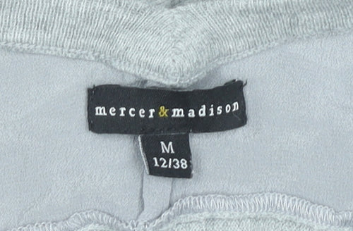 Mercer & Madison Womens Grey V-Neck Pullover Jumper Size 12 M