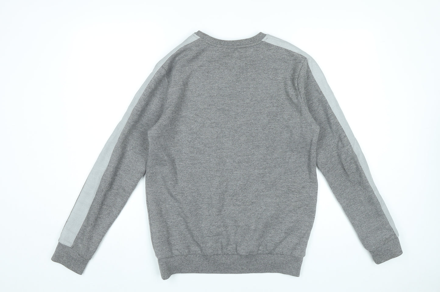 Hype Women Grey Small Pullover Sweatshirt Logo Long Sleeve