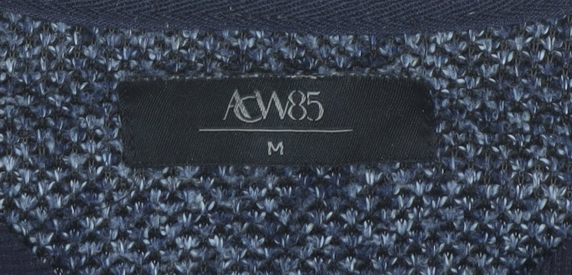 ACW85 Men's Blue Knit Pullover Jumper Medium Crew Neck