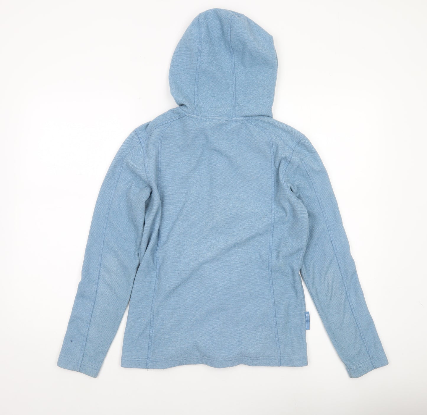Mountain Warehouse Womens Blue Fleece Jacket UK 12 Hooded Zip