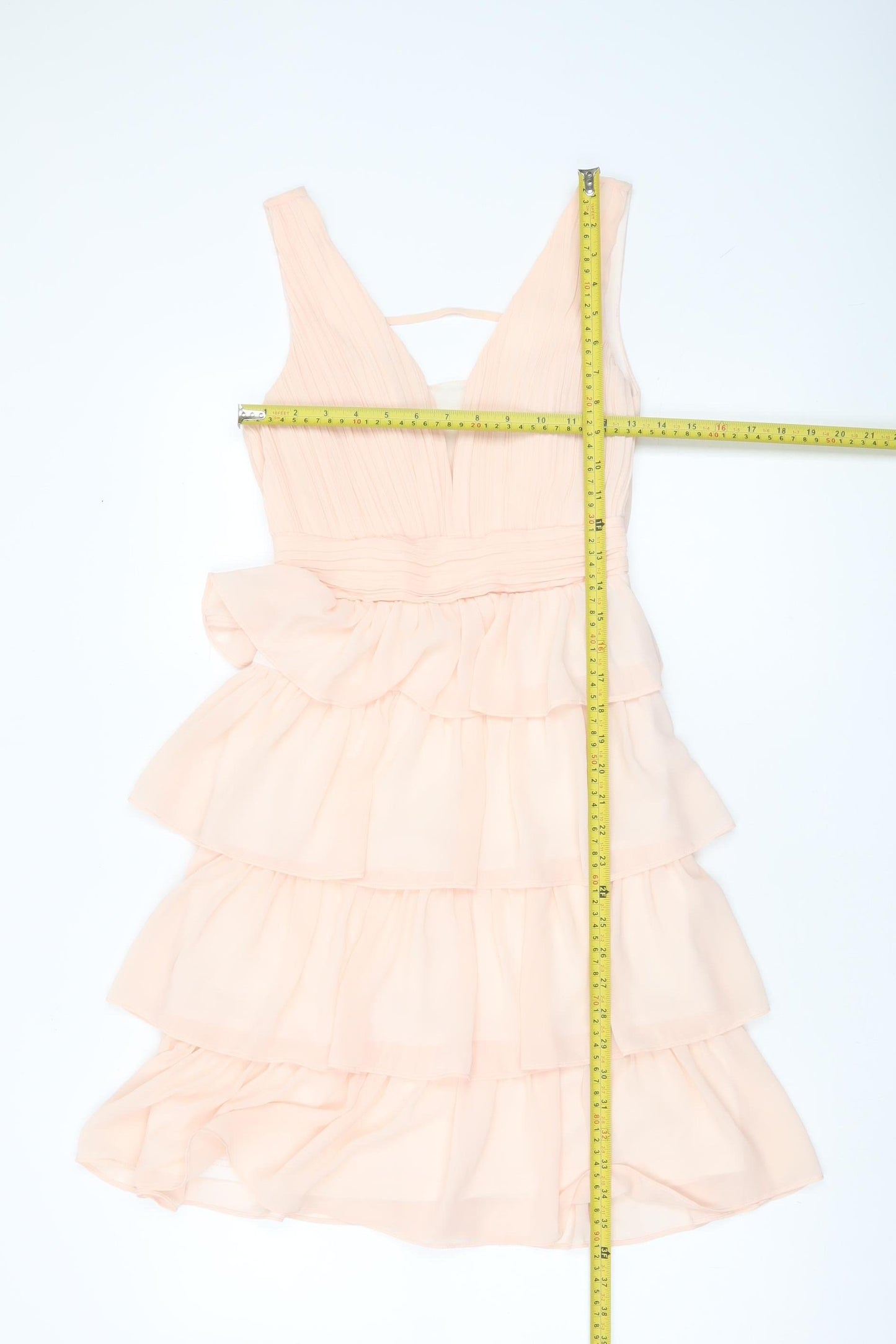 CHARM'S Paris Women Beige Short A-Line Sleeveless Cocktail Dress S