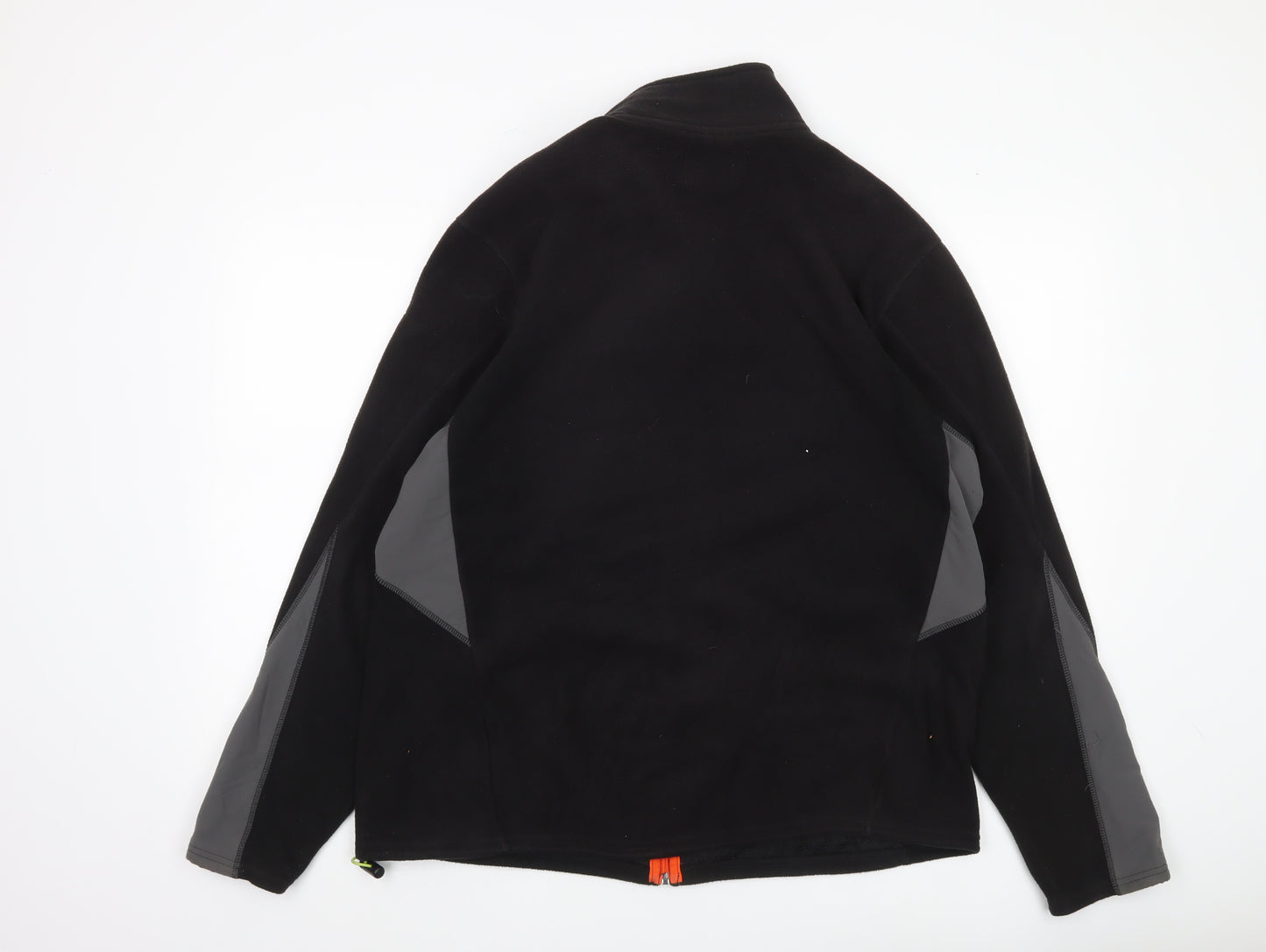Marks and Spencer Mens Black L 41-43" Fleece Active Jacket Full Zip Outdoor