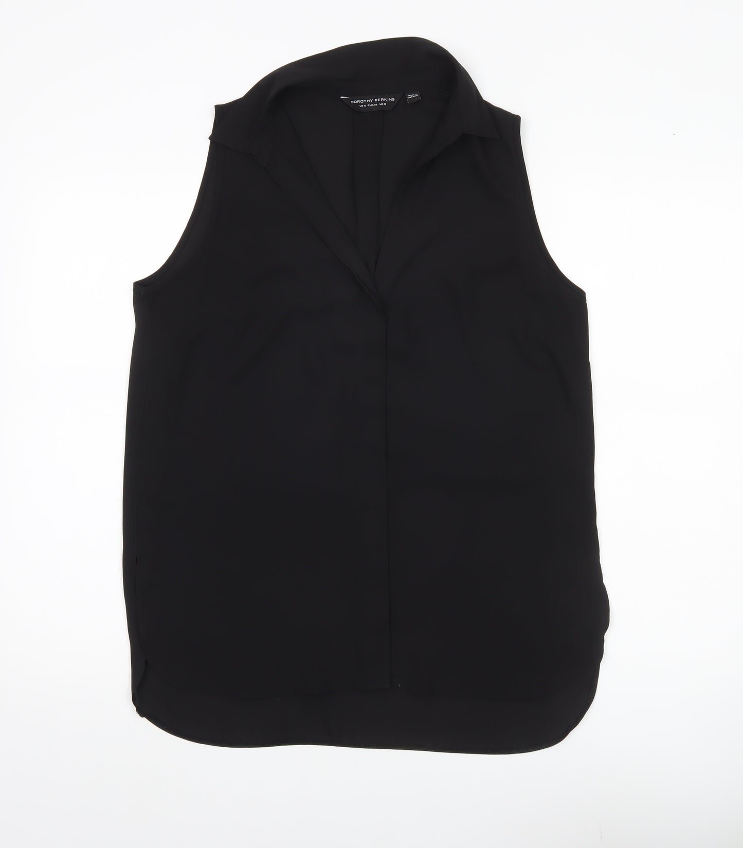 Dorothy Perkins Women’s Black Sleeveless Blouse UK 12 Work Casual
